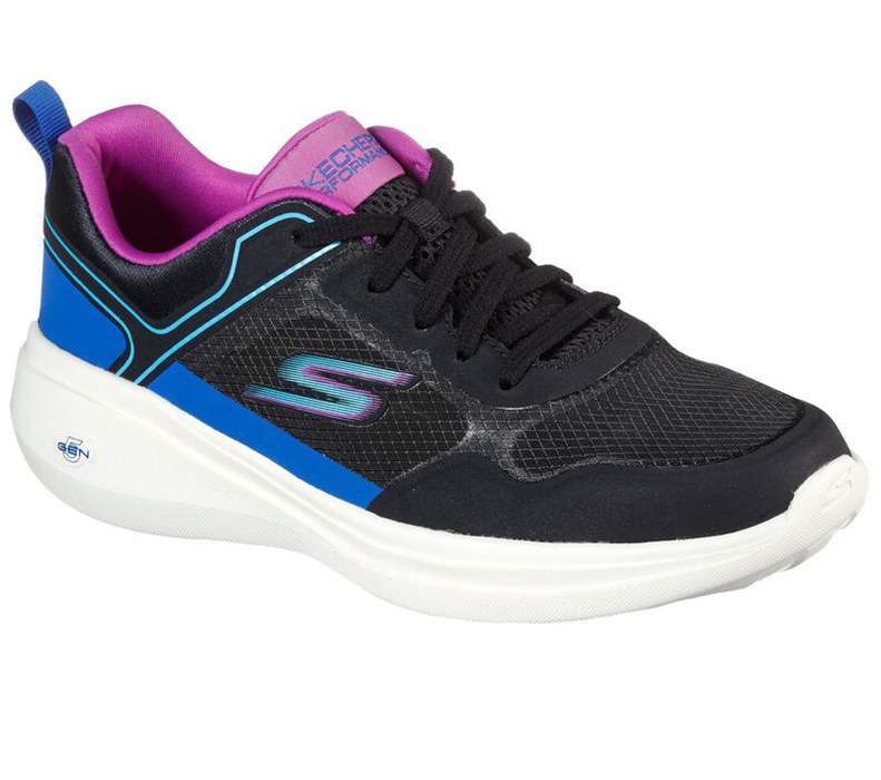 Skechers Gorun Fast - Retro Insight - Womens Running Shoes Black/Multicolor [AU-OI1266]